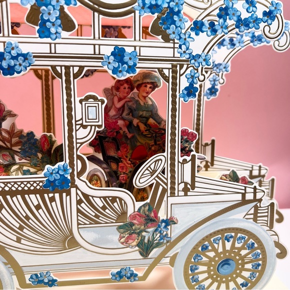 Vintage Accents Vintage Large Die Cut Pop Up Card Poshmark